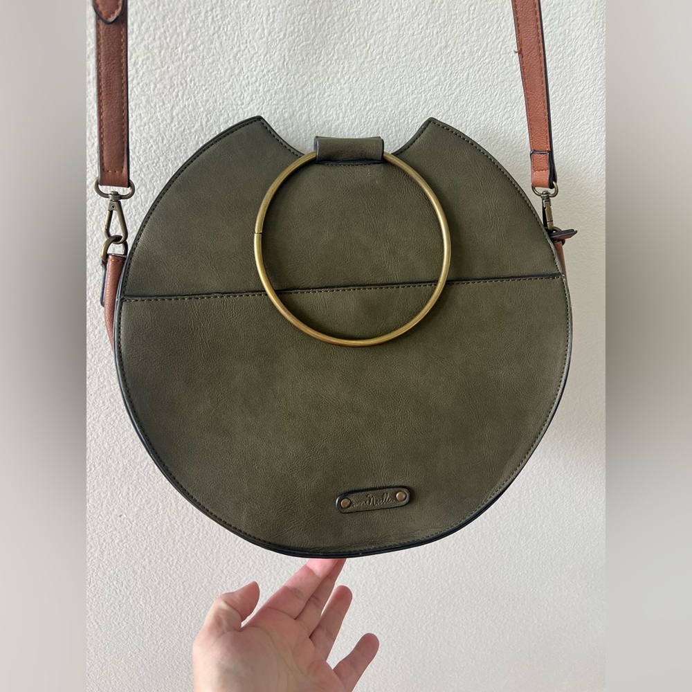 Simply Noelle Green Round  Crossbody Handbag